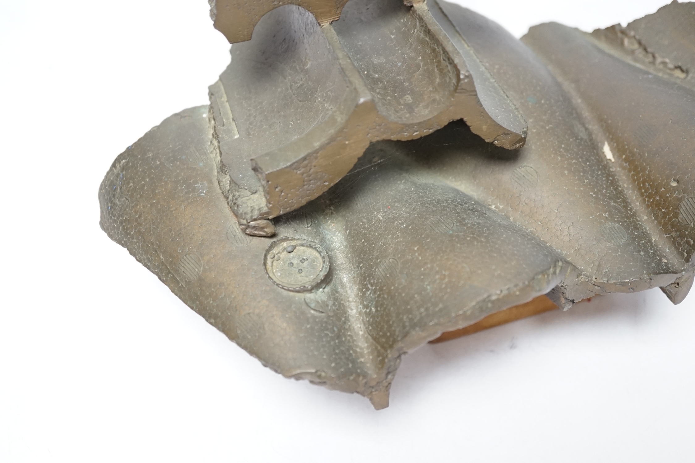 Geoffrey Dudley (1918-1986), bronze, 'Staffordshire Pit Head', 30cm